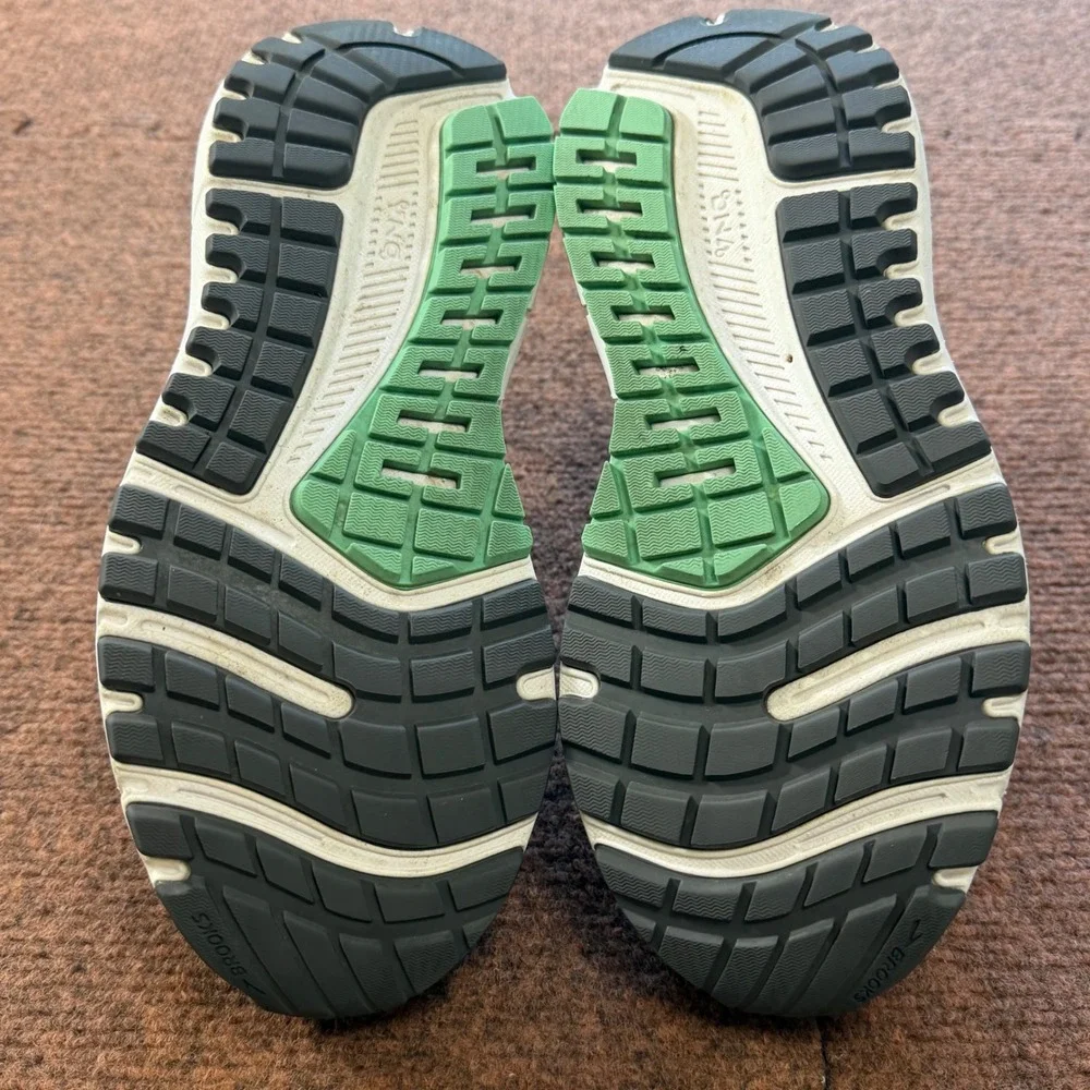 B+ Brooks Ariel 20 Womens 6.5 Grey‎ Green Stability Running Shoes 1203151B076